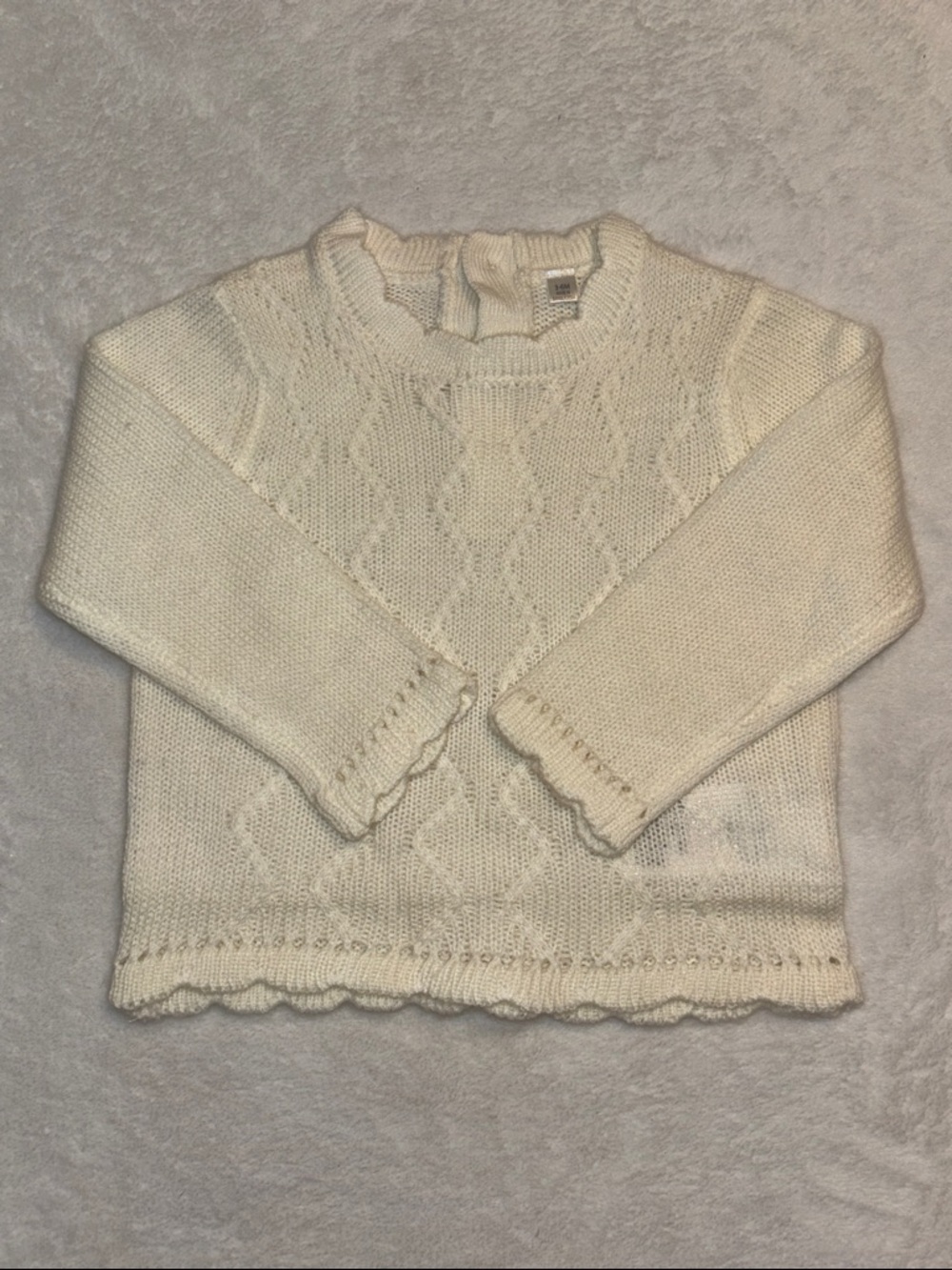 Rock a bye baby Sweater - Soft Scalloped Hem